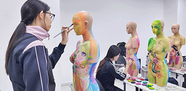 올댓뷰티아카데미 메이크업의 꽃 바디페인팅 수업탐방