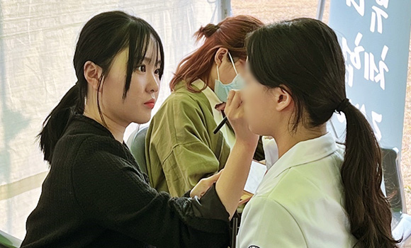 올댓뷰티아카데미 2022 간호사취업박람회 뷰티메이크업 현장실습